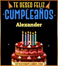 GIF Te deseo Feliz Cumpleaños Alexander